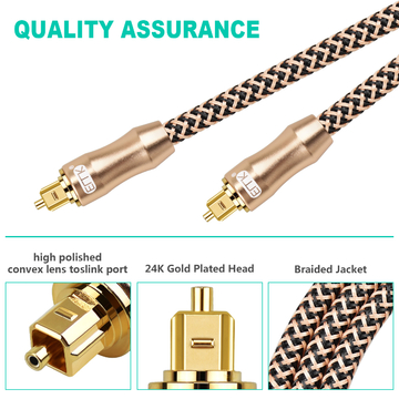 Digital Fiber Optical Audio Cable, Optical Audio Toslink cable, Optical Fiber Male to Male Cable